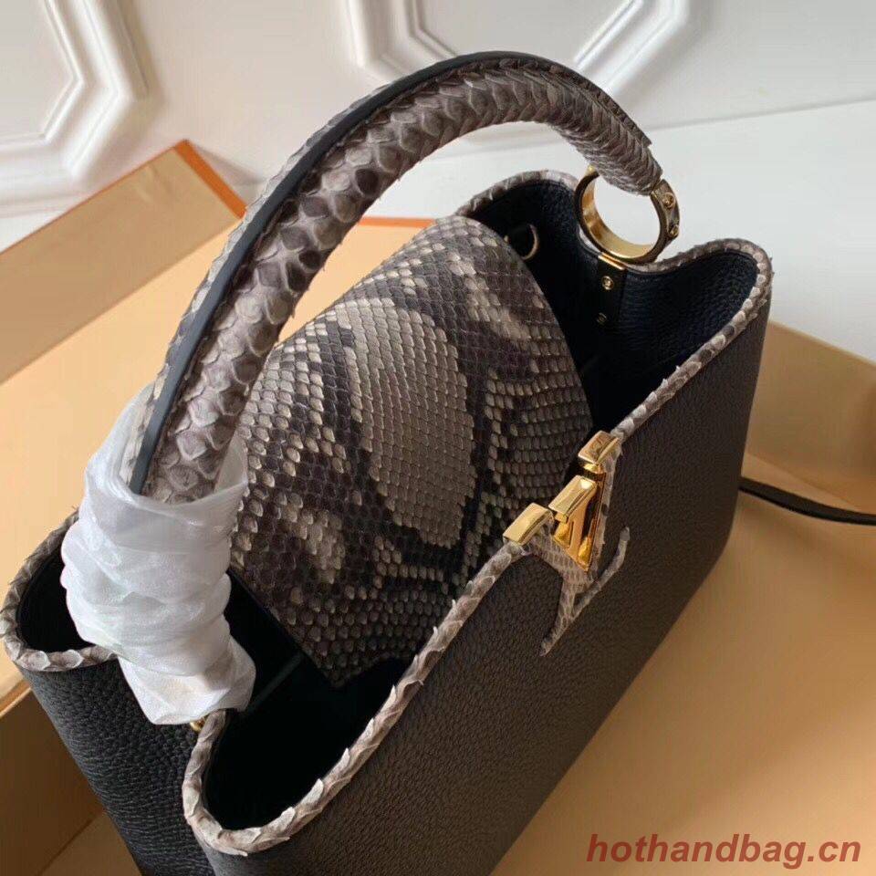 Louis Vuitton Original CAPUCINES PM M94586 Black Louis Vuitton Original CAPUCINES PM M94586 Black
