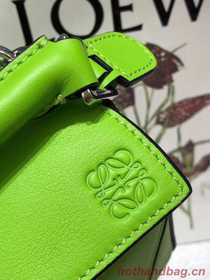 Loewe Mini Puzzle Bag Original Leather B9125 Green Loewe Mini Puzzle Bag Original Leather B9125 Green