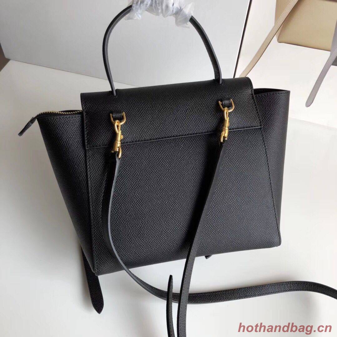 Celine NANO BELT BAG IN GRAINED CALFSKIN 99970 Black Celine NANO BELT BAG IN GRAINED CALFSKIN 99970 Black