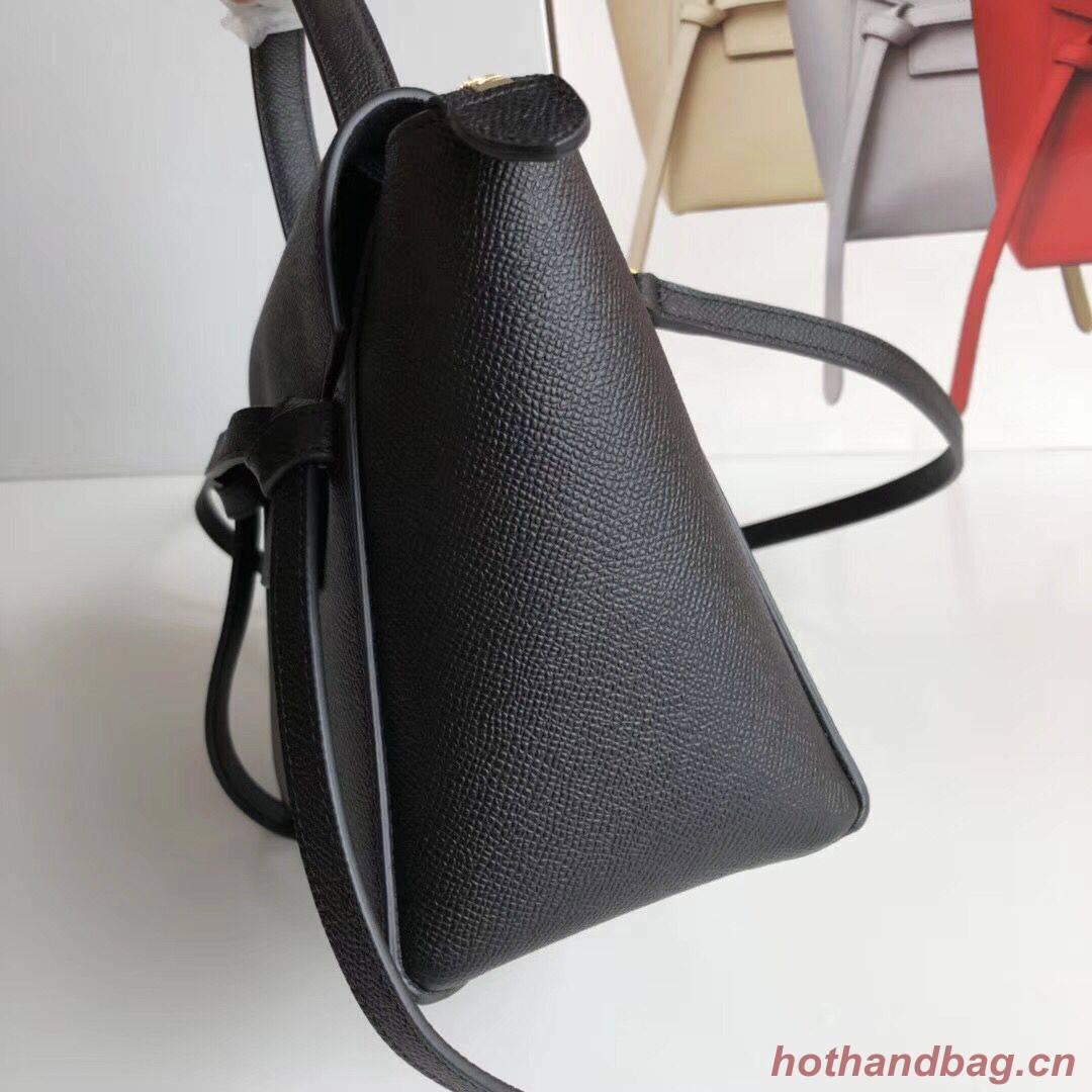 Celine NANO BELT BAG IN GRAINED CALFSKIN 99970 Black Celine NANO BELT BAG IN GRAINED CALFSKIN 99970 Black