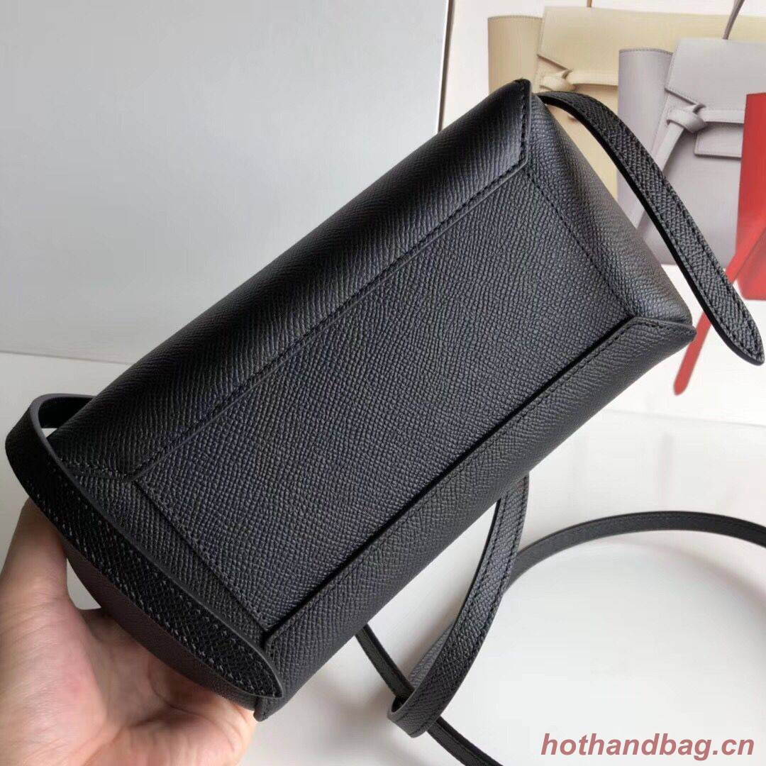 Celine NANO BELT BAG IN GRAINED CALFSKIN 99970 Black Celine NANO BELT BAG IN GRAINED CALFSKIN 99970 Black