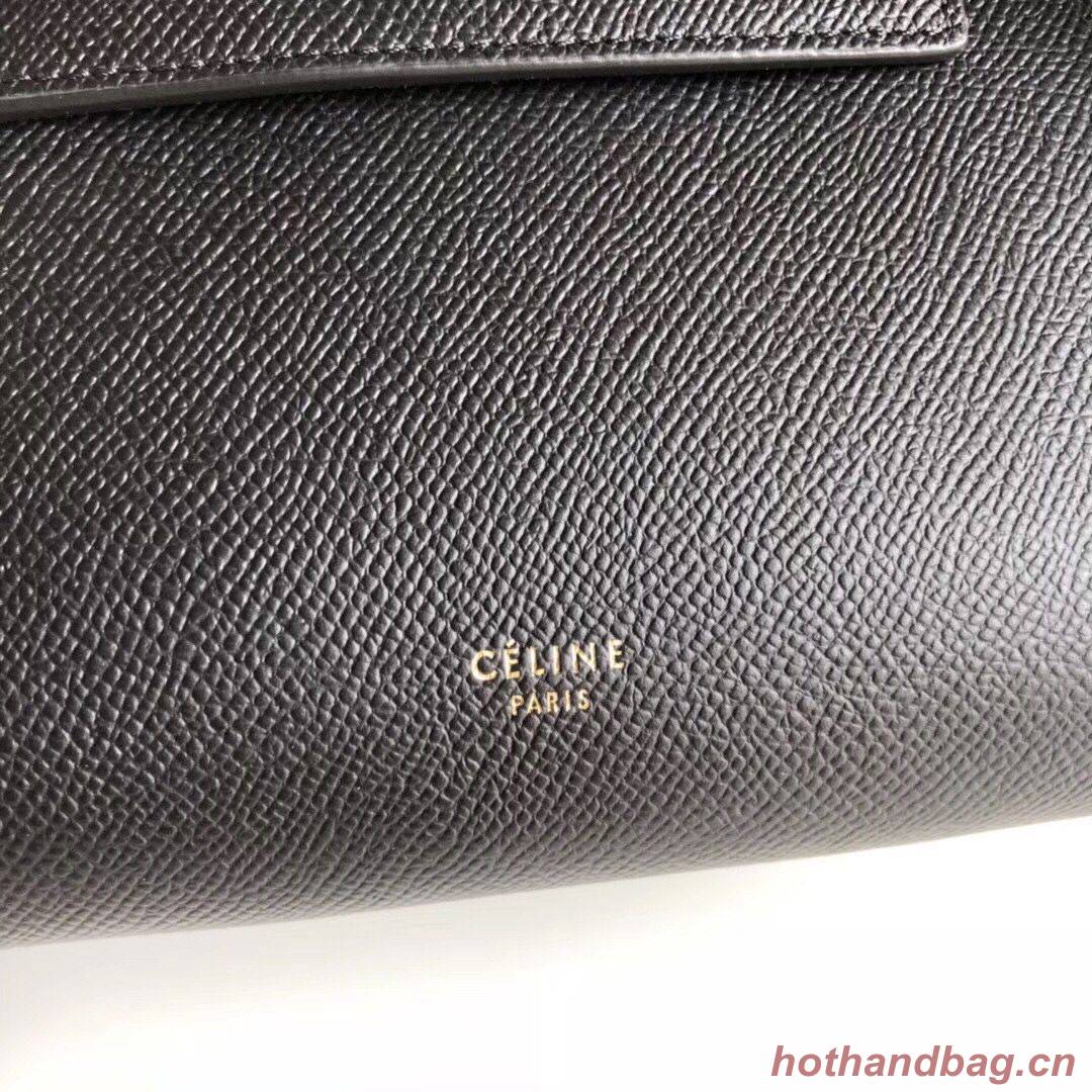 Celine NANO BELT BAG IN GRAINED CALFSKIN 99970 Black Celine NANO BELT BAG IN GRAINED CALFSKIN 99970 Black