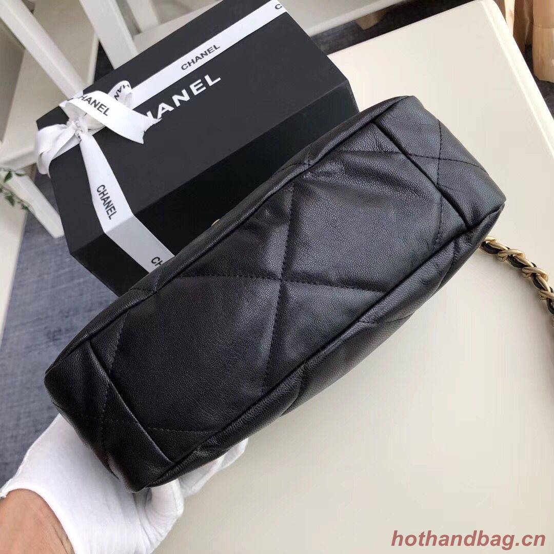 Chanel 19 flap bag AS1160 Black Chanel 19 flap bag AS1160 Black