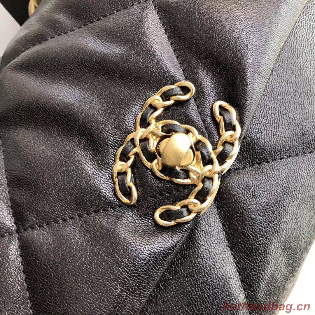 Chanel 19 flap bag AS1160 Black Chanel 19 flap bag AS1160 Black