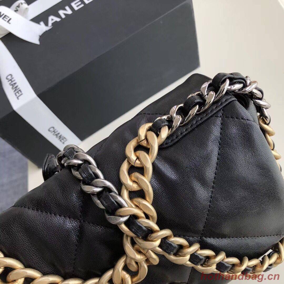 Chanel 19 flap bag AS1160 Black Chanel 19 flap bag AS1160 Black