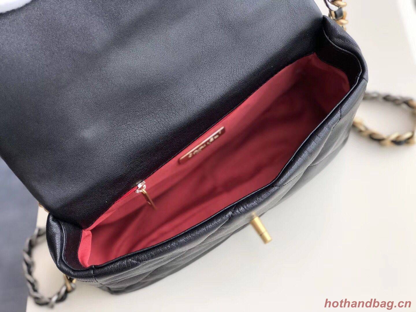 Chanel 19 flap bag AS1160 Black Chanel 19 flap bag AS1160 Black