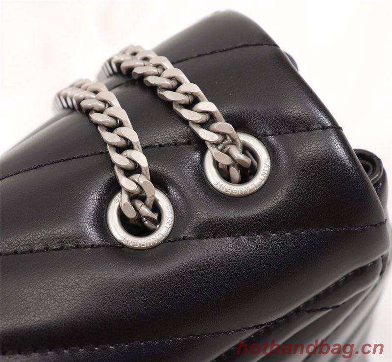 Yves Saint Laurent Calfskin Leather Tote Bag 464678 Black Yves Saint Laurent Calfskin Leather Tote Bag 464678 Black