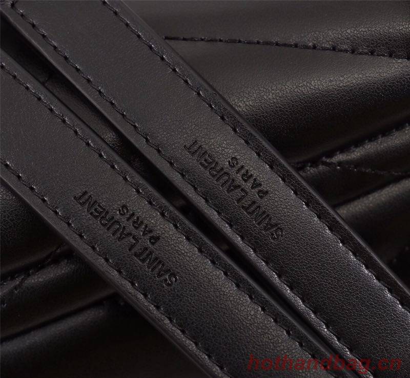 Yves Saint Laurent Calfskin Leather Tote Bag 464678 Black Yves Saint Laurent Calfskin Leather Tote Bag 464678 Black