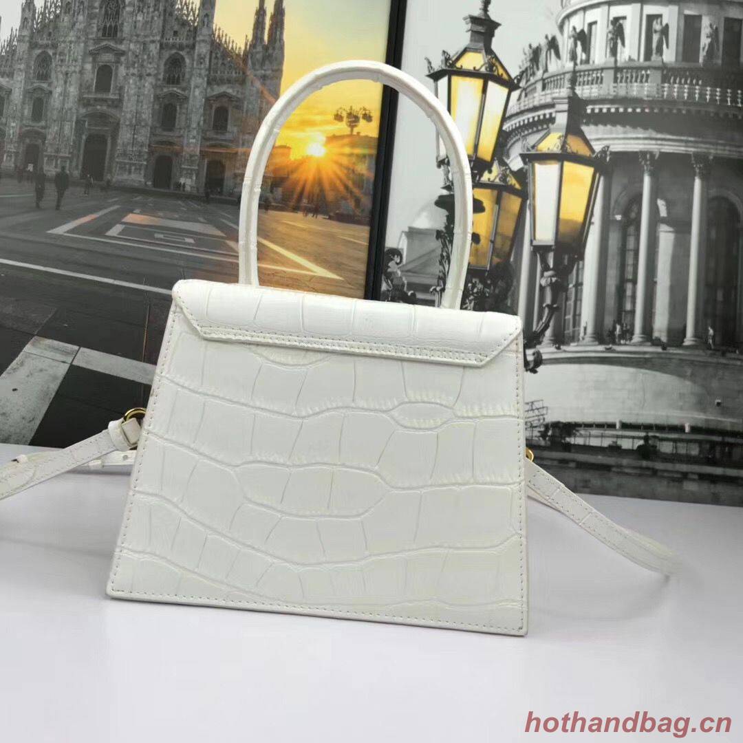 Jacquemus Original Leather Mini Top Handle Bag J8088 White Jacquemus Original Leather Mini Top Handle Bag J8088 White