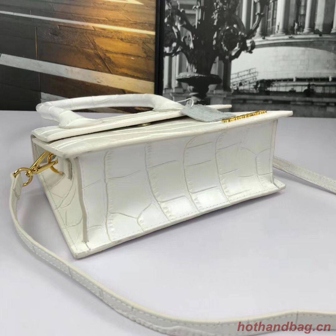 Jacquemus Original Leather Mini Top Handle Bag J8088 White Jacquemus Original Leather Mini Top Handle Bag J8088 White
