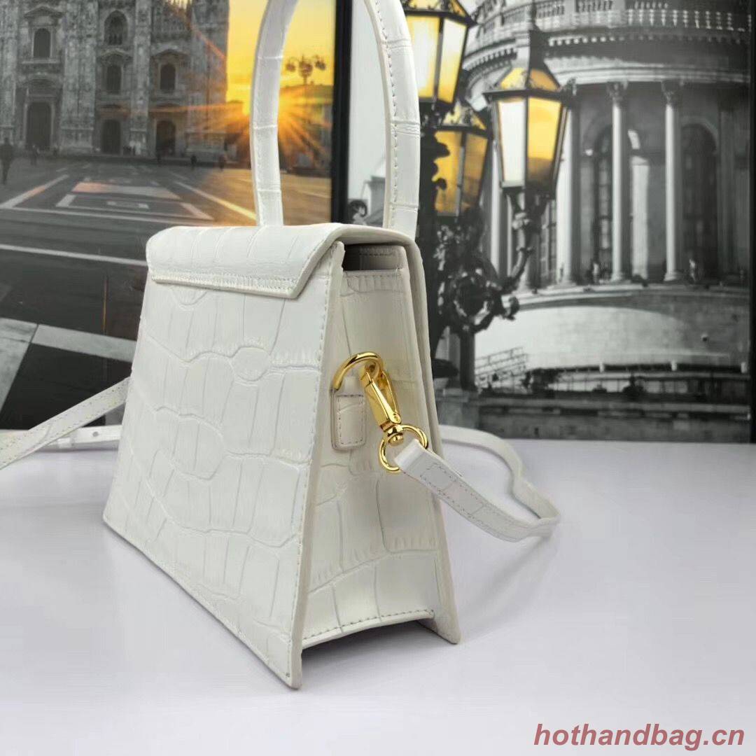 Jacquemus Original Leather Mini Top Handle Bag J8088 White Jacquemus Original Leather Mini Top Handle Bag J8088 White