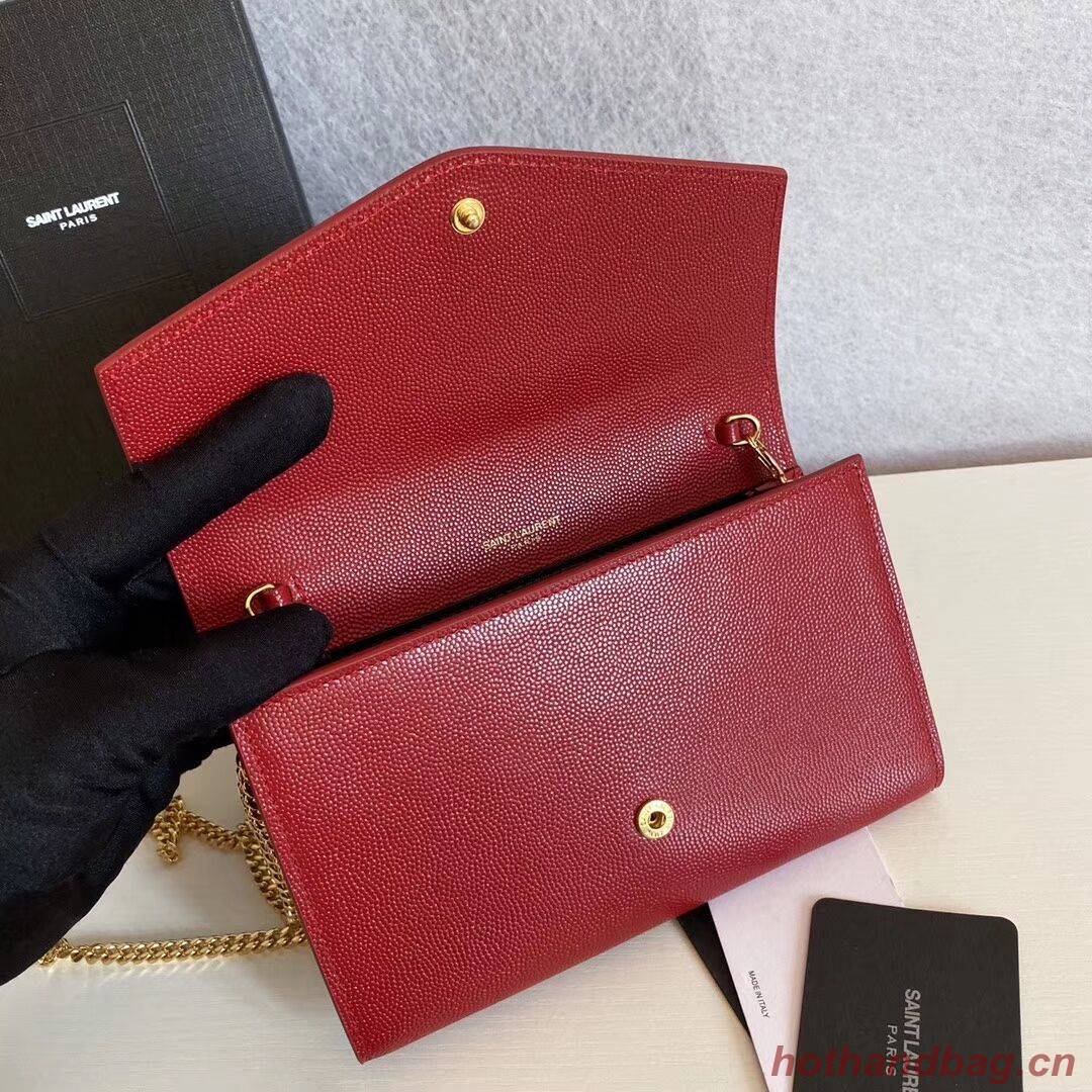 SAINT LAURENT leather shoulder bag Y659193 red SAINT LAURENT leather shoulder bag Y659193 red