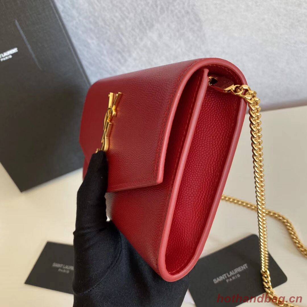 SAINT LAURENT leather shoulder bag Y659193 red SAINT LAURENT leather shoulder bag Y659193 red