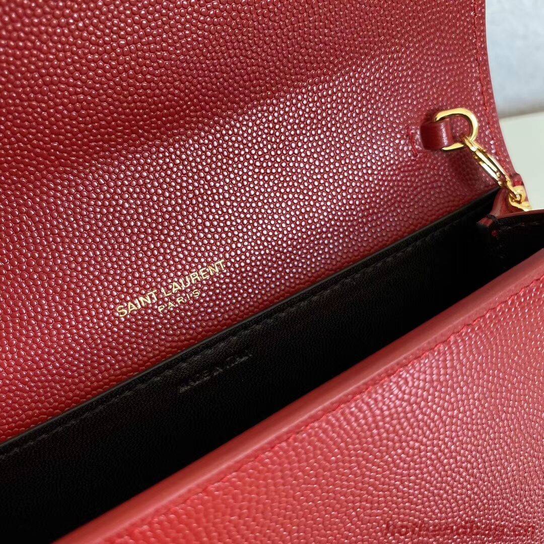 SAINT LAURENT leather shoulder bag Y659193 red SAINT LAURENT leather shoulder bag Y659193 red