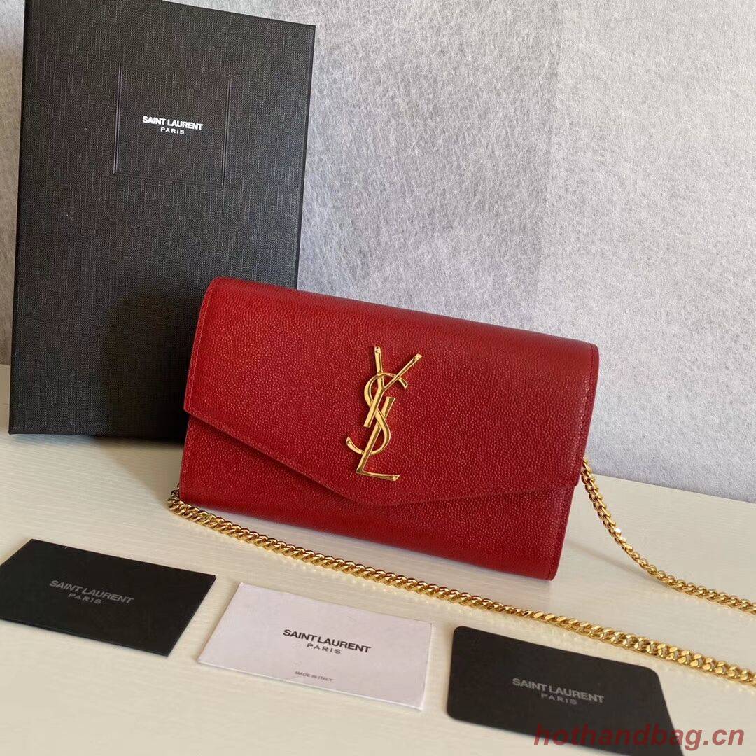 SAINT LAURENT leather shoulder bag Y659193 red SAINT LAURENT leather shoulder bag Y659193 red