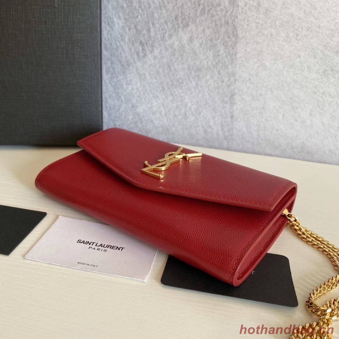 SAINT LAURENT leather shoulder bag Y659193 red SAINT LAURENT leather shoulder bag Y659193 red