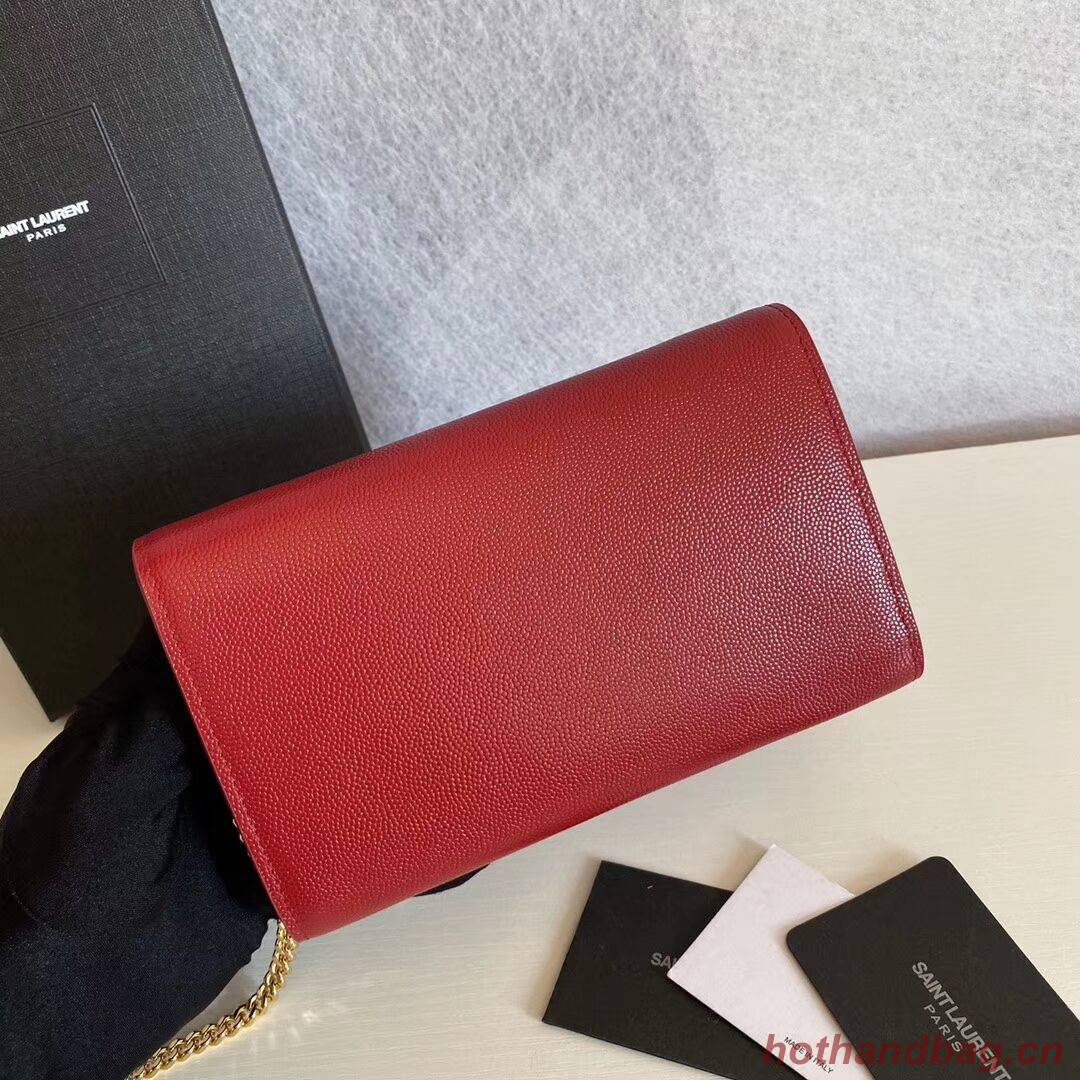 SAINT LAURENT leather shoulder bag Y659193 red SAINT LAURENT leather shoulder bag Y659193 red