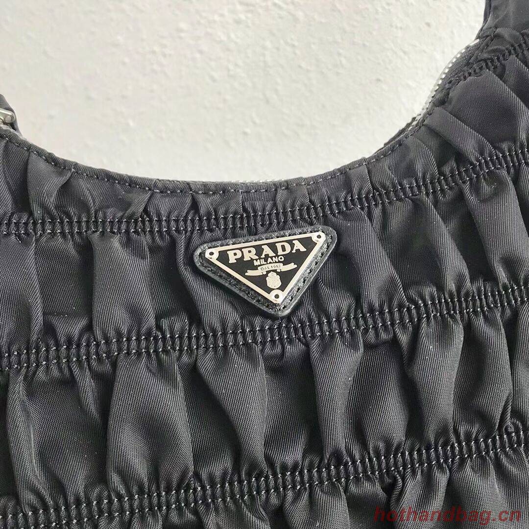 Prada Nylon and Saffiano leather mini bag 1NE204 black Prada Nylon and Saffiano leather mini bag 1NE204 black