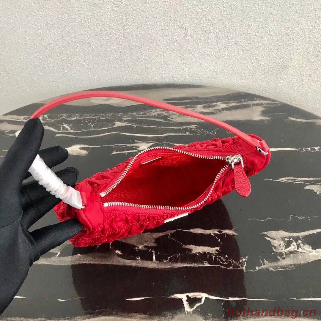 Prada Nylon and Saffiano leather mini bag 1NE204 red Prada Nylon and Saffiano leather mini bag 1NE204 red