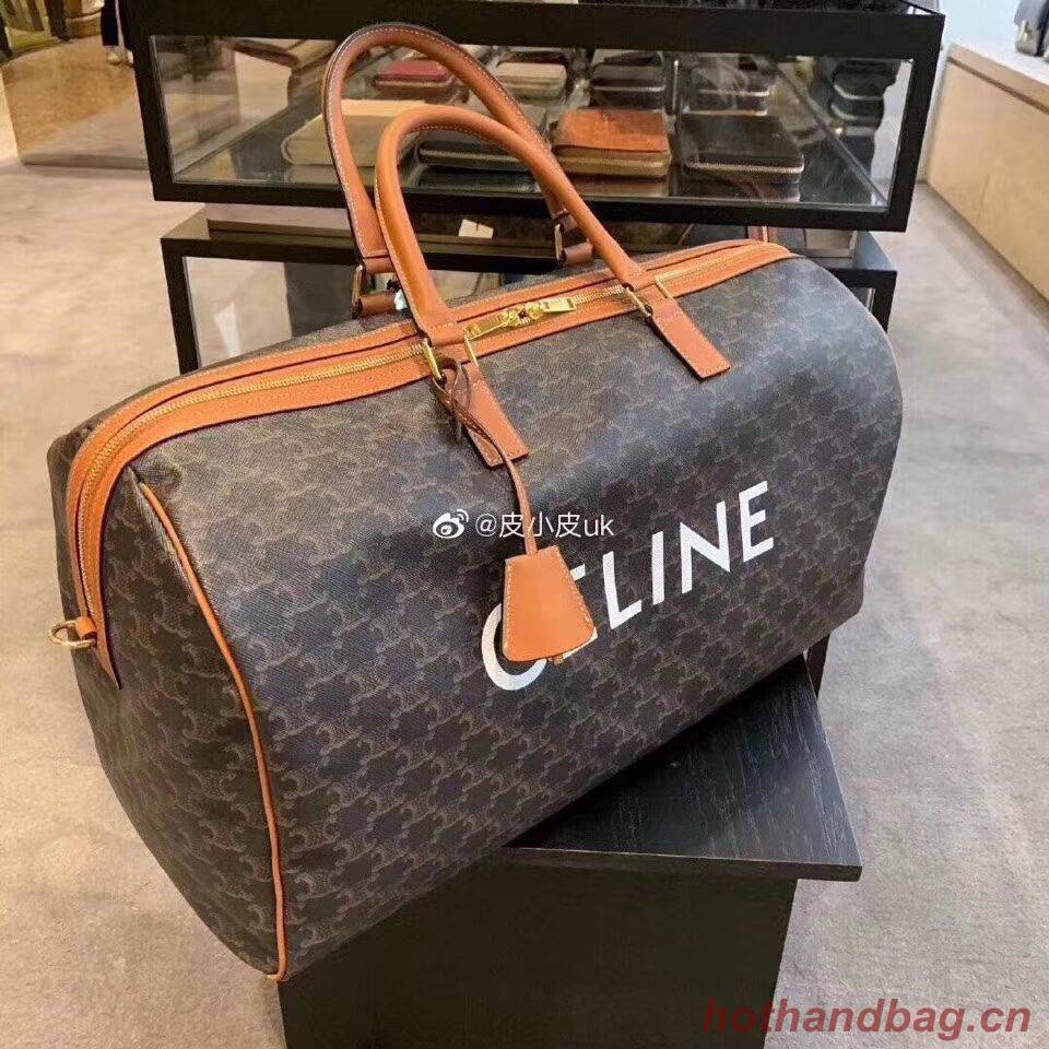 Celine LARGE VOYAGE BAG IN TRIOMPHE CANVAS 191472 tan Celine LARGE VOYAGE BAG IN TRIOMPHE CANVAS 191472 tan