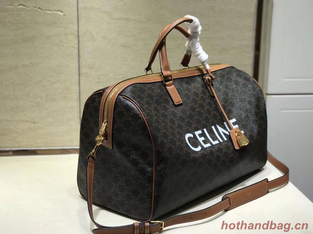 Celine LARGE VOYAGE BAG IN TRIOMPHE CANVAS 191472 tan Celine LARGE VOYAGE BAG IN TRIOMPHE CANVAS 191472 tan