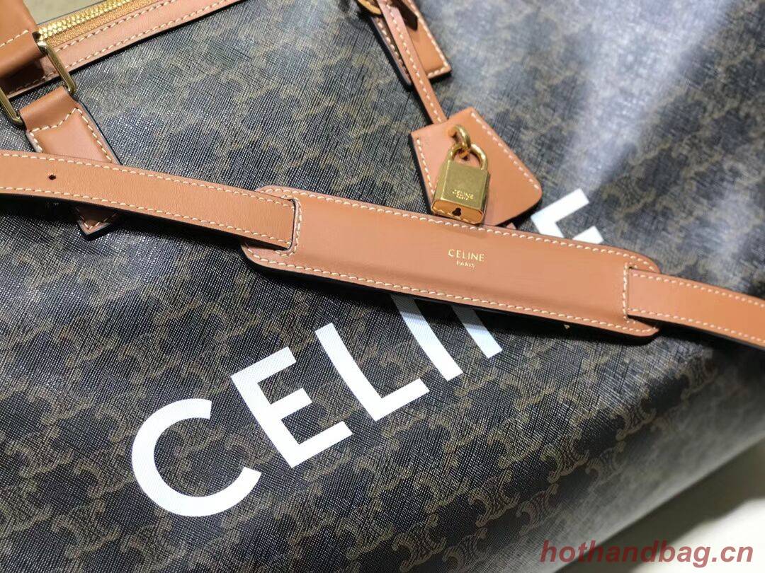 Celine LARGE VOYAGE BAG IN TRIOMPHE CANVAS 191472 tan Celine LARGE VOYAGE BAG IN TRIOMPHE CANVAS 191472 tan