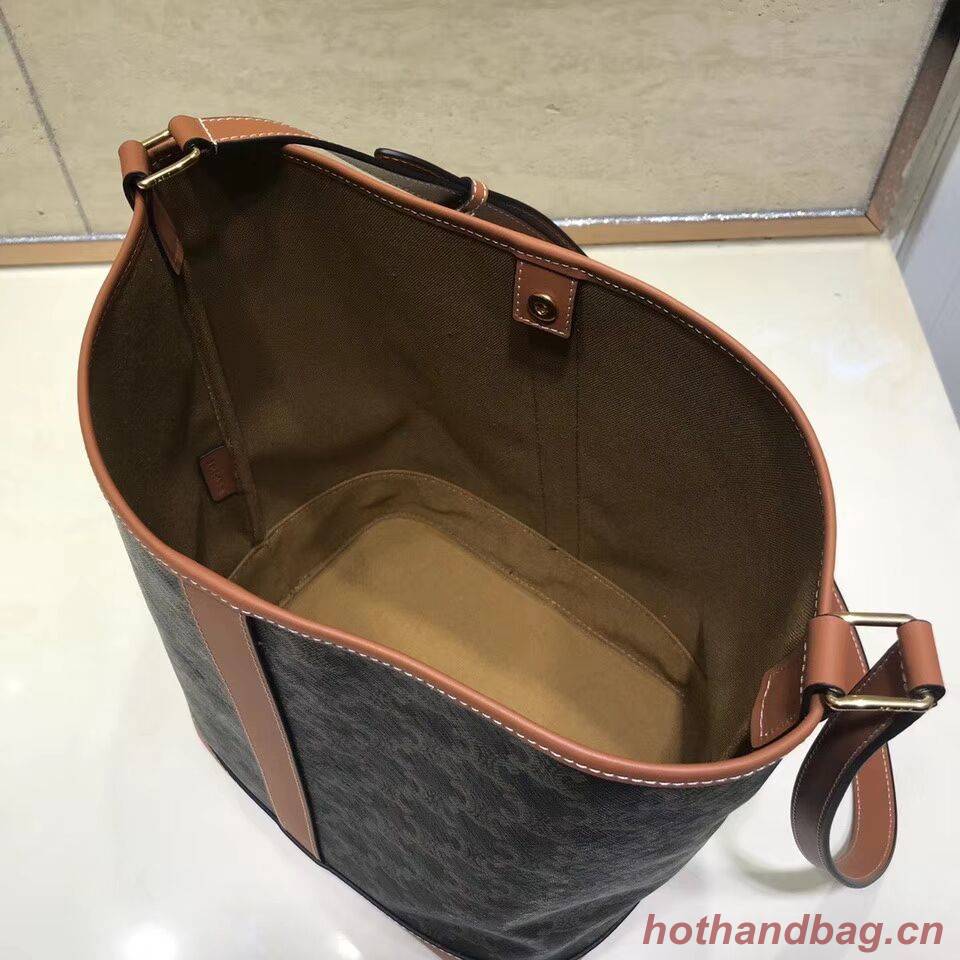 MEDIUM BUCKET IN TRIOMPHE CANVAS CL01132 tan MEDIUM BUCKET IN TRIOMPHE CANVAS CL01132 tan
