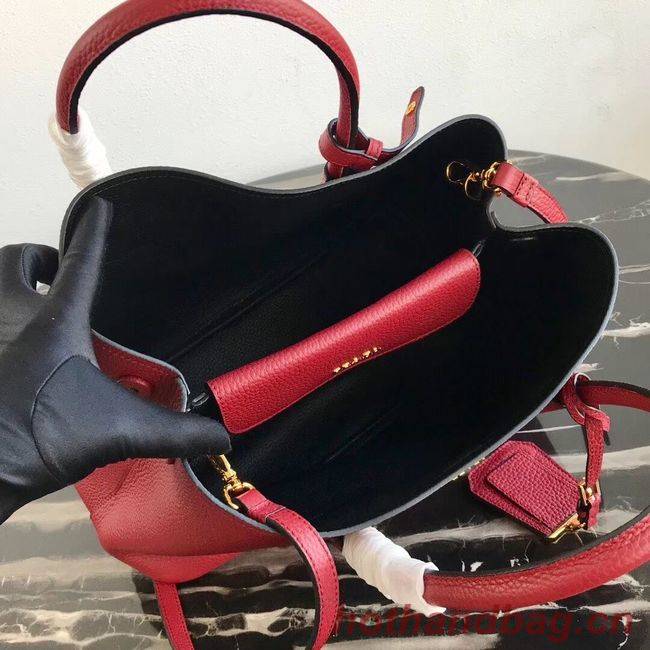 Prada Deer skin bag 1BG008 red Prada Deer skin bag 1BG008 red