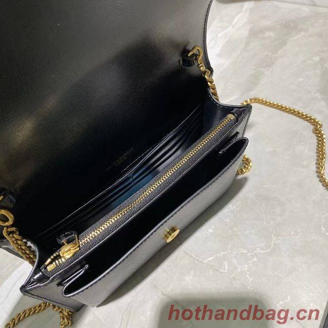 Yves Saint Laurent Calfskin Leather Shoulder Bag Y533036 black&gold-Tone Metal Yves Saint Laurent Calfskin Leather Shoulder Bag Y533036 black&gold-Tone Metal