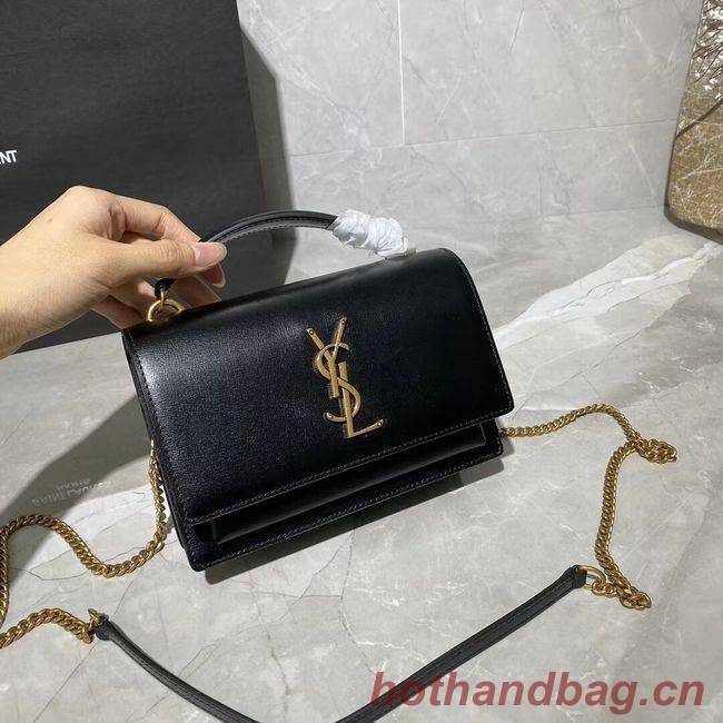 Yves Saint Laurent Calfskin Leather Shoulder Bag Y533036 black&gold-Tone Metal Yves Saint Laurent Calfskin Leather Shoulder Bag Y533036 black&gold-Tone Metal