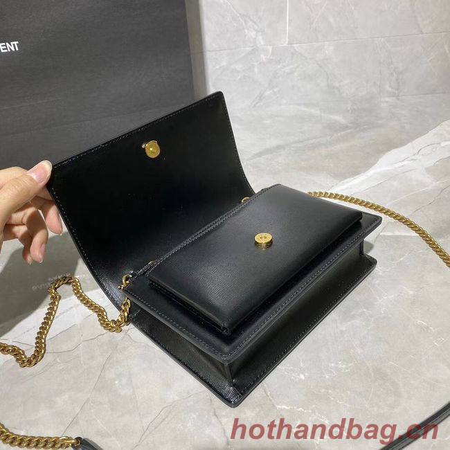 Yves Saint Laurent Calfskin Leather Shoulder Bag Y533036 black&gold-Tone Metal Yves Saint Laurent Calfskin Leather Shoulder Bag Y533036 black&gold-Tone Metal