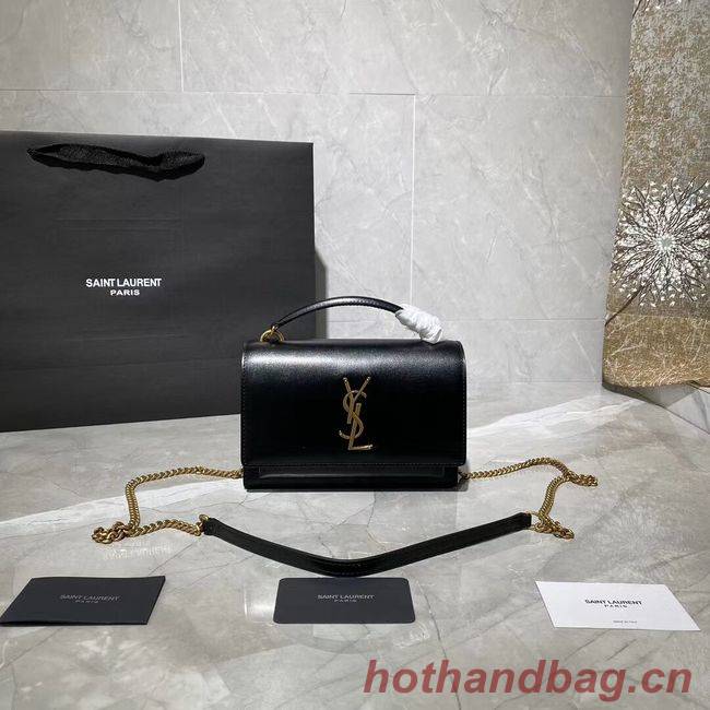 Yves Saint Laurent Calfskin Leather Shoulder Bag Y533036 black&gold-Tone Metal Yves Saint Laurent Calfskin Leather Shoulder Bag Y533036 black&gold-Tone Metal