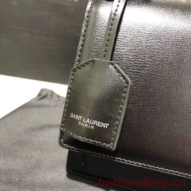 Yves Saint Laurent Calfskin Leather Shoulder Bag Y542206B black&silver-Tone Metal Yves Saint Laurent Calfskin Leather Shoulder Bag Y542206B black&silver-Tone Metal