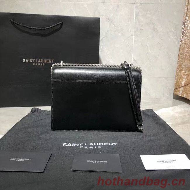 Yves Saint Laurent Calfskin Leather Shoulder Bag Y542206B black&silver-Tone Metal Yves Saint Laurent Calfskin Leather Shoulder Bag Y542206B black&silver-Tone Metal