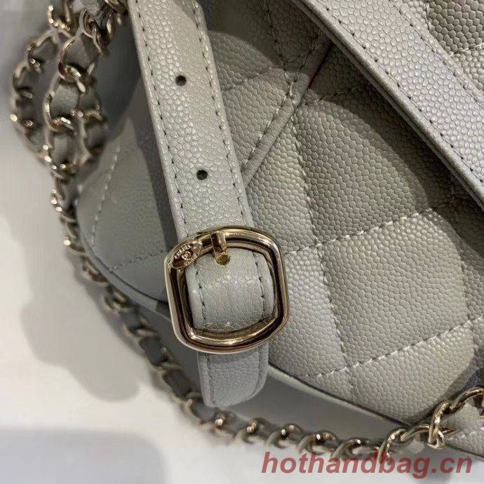 Chanel backpack Grained Calfskin & Gold-Tone Metal AS1371 Gray Chanel backpack Grained Calfskin & Gold-Tone Metal AS1371 Gray