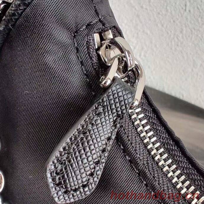 Prada Re-Edition nylon mini shoulder bag 1TT122 black Prada Re-Edition nylon mini shoulder bag 1TT122 black