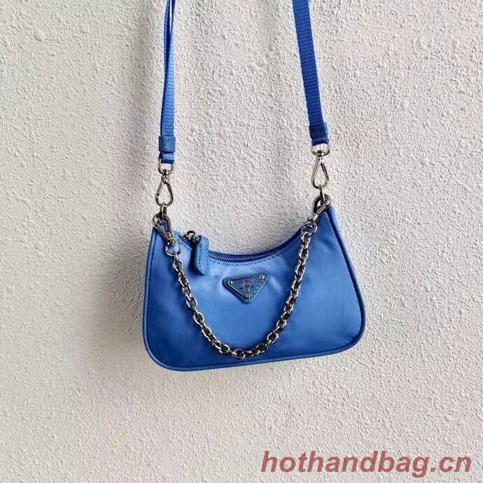 Prada Re-Edition nylon mini shoulder bag 1TT122 blue Prada Re-Edition nylon mini shoulder bag 1TT122 blue