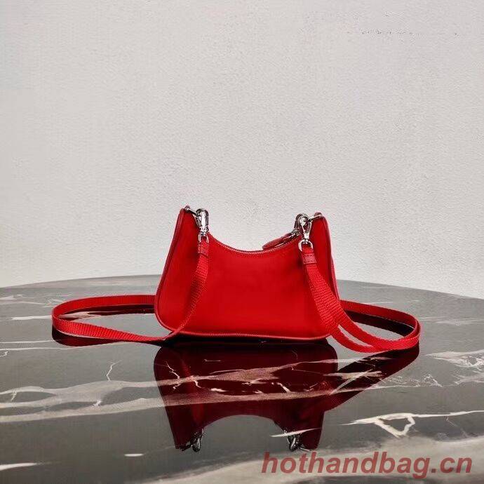 Prada Re-Edition nylon mini shoulder bag 1TT122 red Prada Re-Edition nylon mini shoulder bag 1TT122 red
