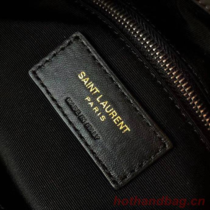 SAINT LAURENT NIKI MEDIUM SHOPPING BAG IN CRINKLED VINTAGE LEATHER 5814 Dark Gray SAINT LAURENT NIKI MEDIUM SHOPPING BAG IN CRINKLED VINTAGE LEATHER 5814 Dark Gray