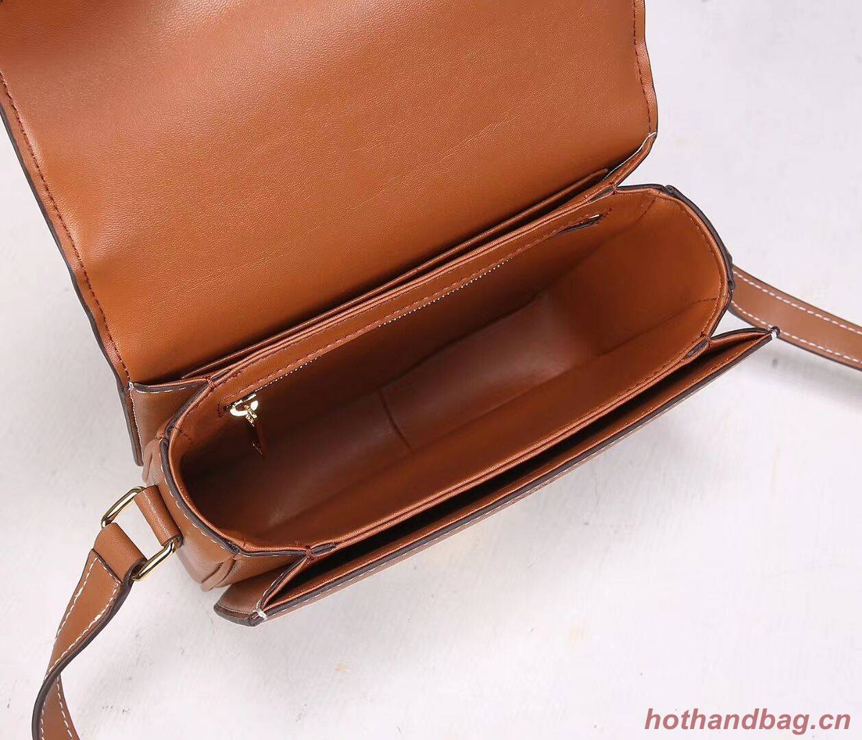 Celine TEEN TRIOMPHE BAG IN TRIOMPHE CANVAS AND CALFSKIN CL88423 TAN Celine TEEN TRIOMPHE BAG IN TRIOMPHE CANVAS AND CALFSKIN CL88423 TAN