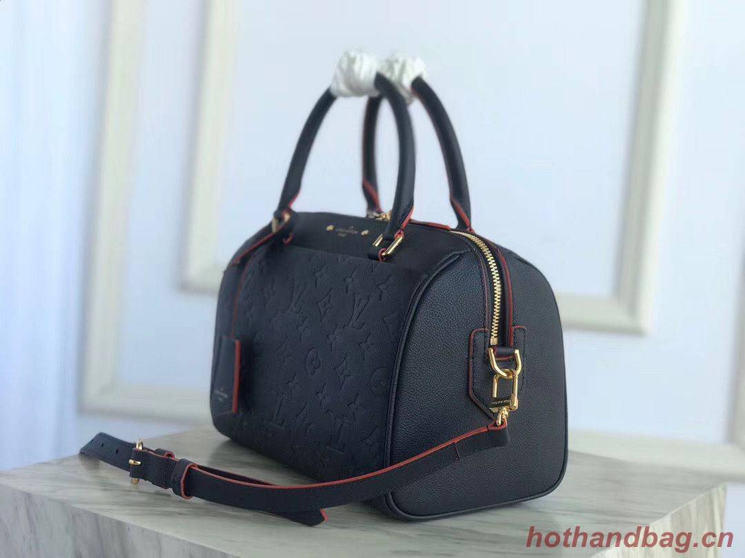 Louis vuitton original leather SPEEDY 25 Monogram Empreinte M43501 dark blue Louis vuitton original leather SPEEDY 25 Monogram Empreinte M43501 dark blue