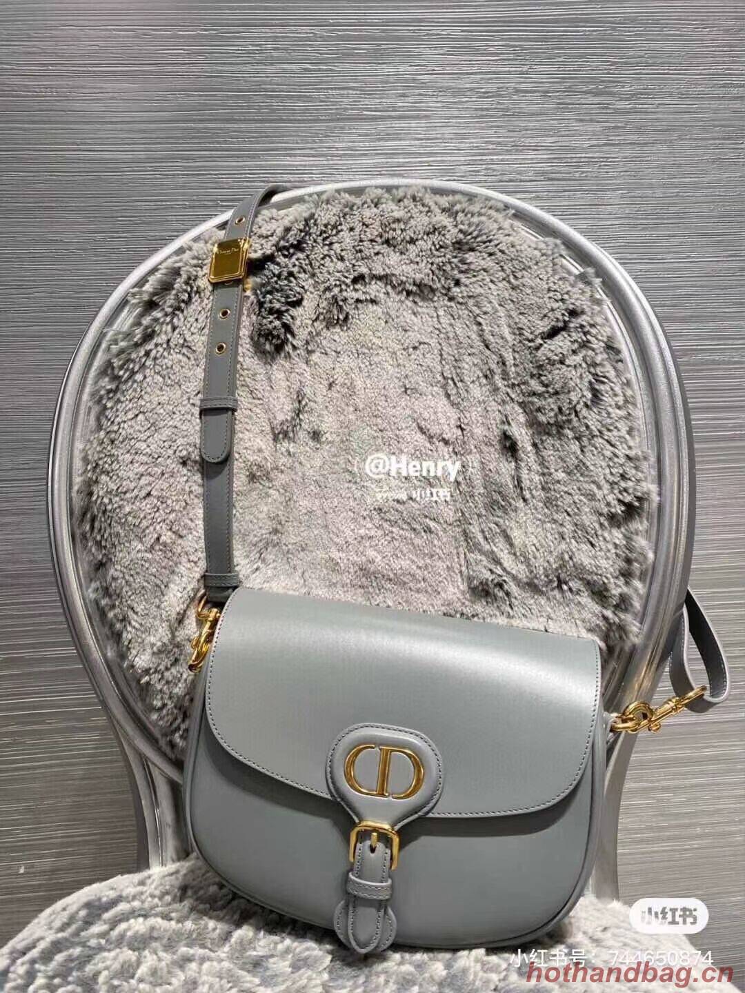 MEDIUM DIOR BOBBY BAG Box Calfskin M9319 grey MEDIUM DIOR BOBBY BAG Box Calfskin M9319 grey