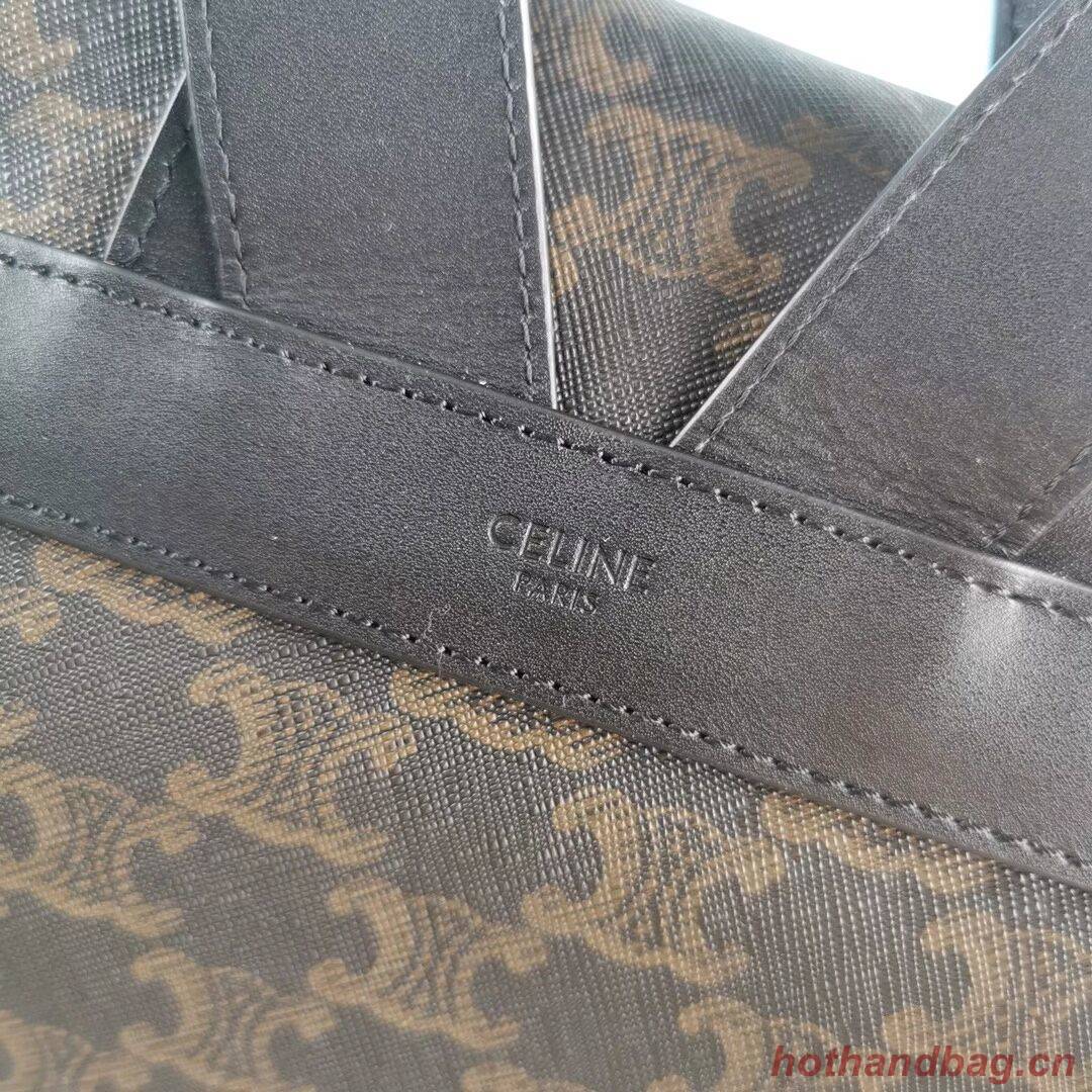 CelineIN TRIOMPHE CANVAS knapsack CL90723 black CelineIN TRIOMPHE CANVAS knapsack CL90723 black