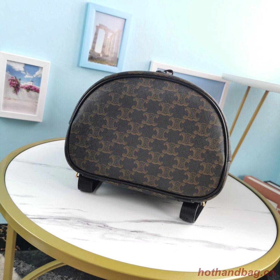 CelineIN TRIOMPHE CANVAS knapsack CL90723 black CelineIN TRIOMPHE CANVAS knapsack CL90723 black