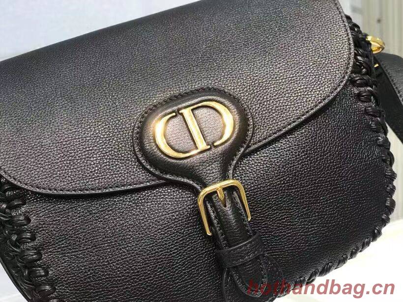 MEDIUM DIOR BOBBY BAG Black Grained Calfskin with Whipstitched Seams M9319UB MEDIUM DIOR BOBBY BAG Black Grained Calfskin with Whipstitched Seams M9319UB