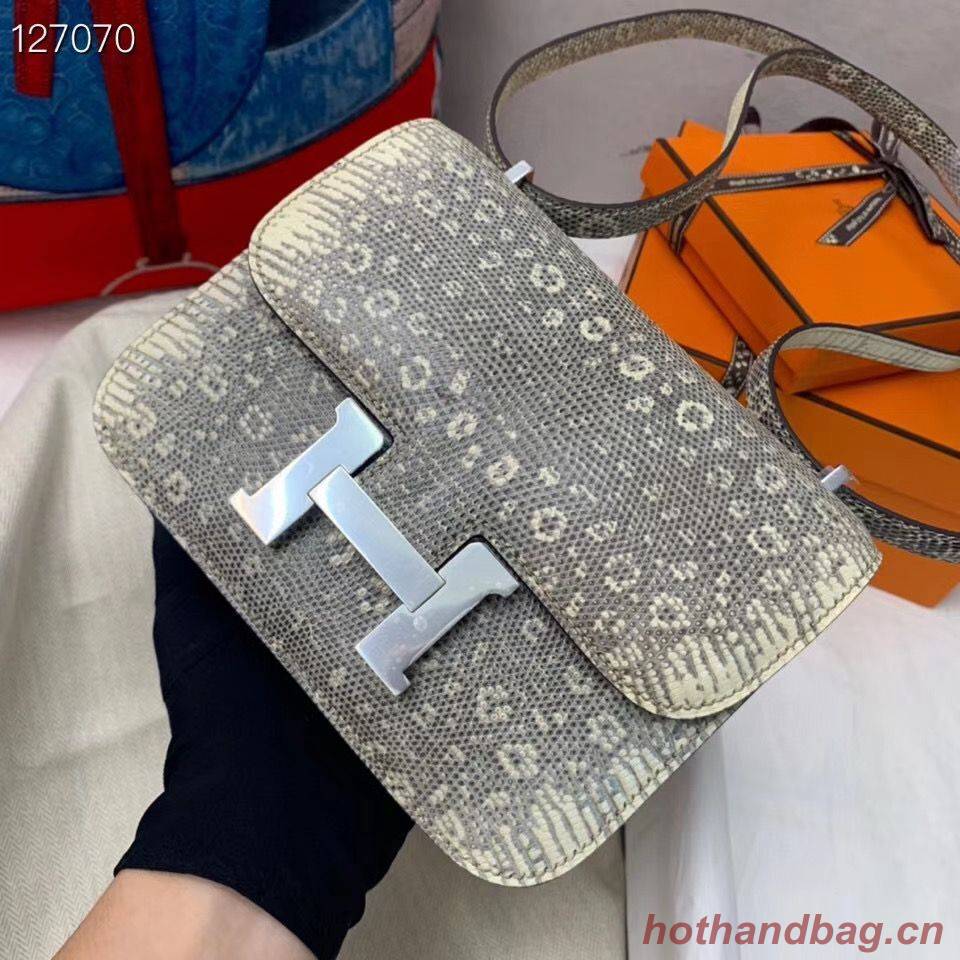 Hermes Constance Bag Togo Origianl Lizard Leather H9999 Gray Hermes Constance Bag Togo Origianl Lizard Leather H9999 Gray