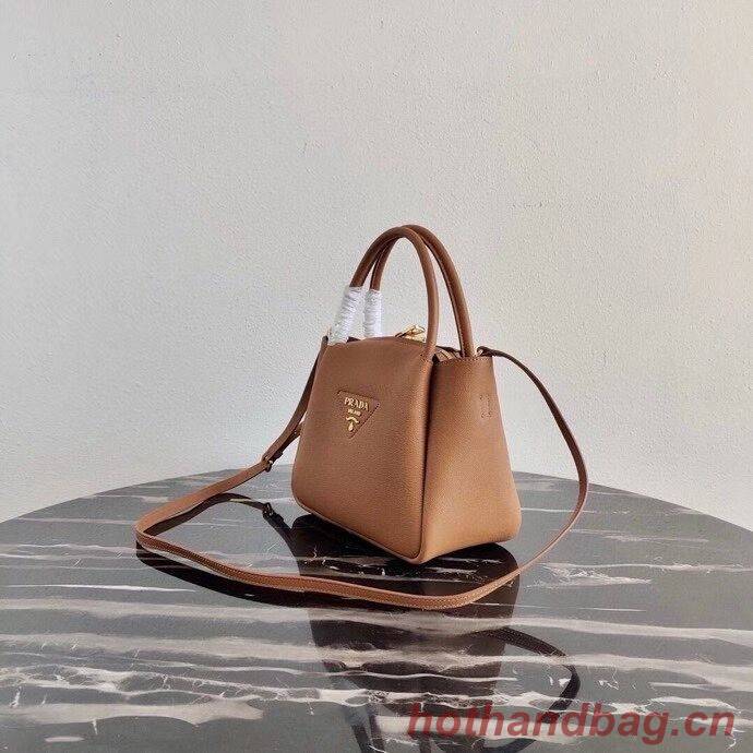 Prada Deer skin bag tote 1BC145 brown Prada Deer skin bag tote 1BC145 brown