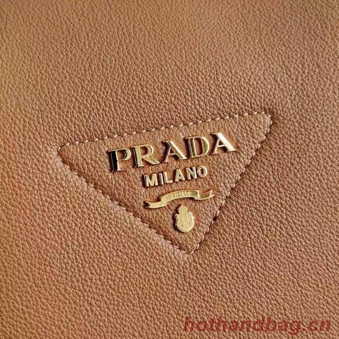 Prada Deer skin bag tote 1BC145 brown Prada Deer skin bag tote 1BC145 brown