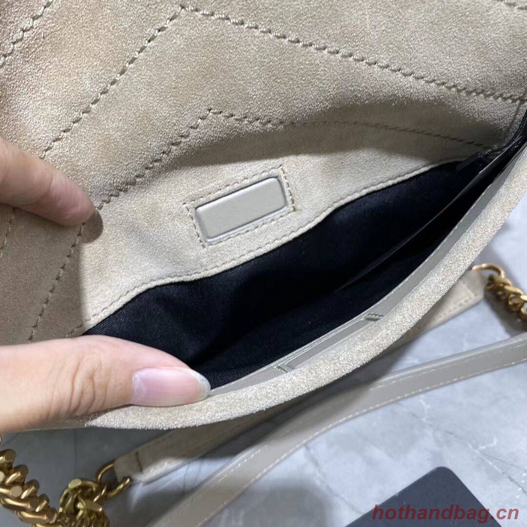 Yves Saint Laurent IN SUEDE AND SMOOTH LEATHER Y498894E brown Yves Saint Laurent IN SUEDE AND SMOOTH LEATHER Y498894E brown