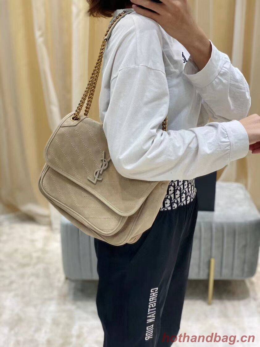 Yves Saint Laurent IN SUEDE AND SMOOTH LEATHER Y498894E brown Yves Saint Laurent IN SUEDE AND SMOOTH LEATHER Y498894E brown